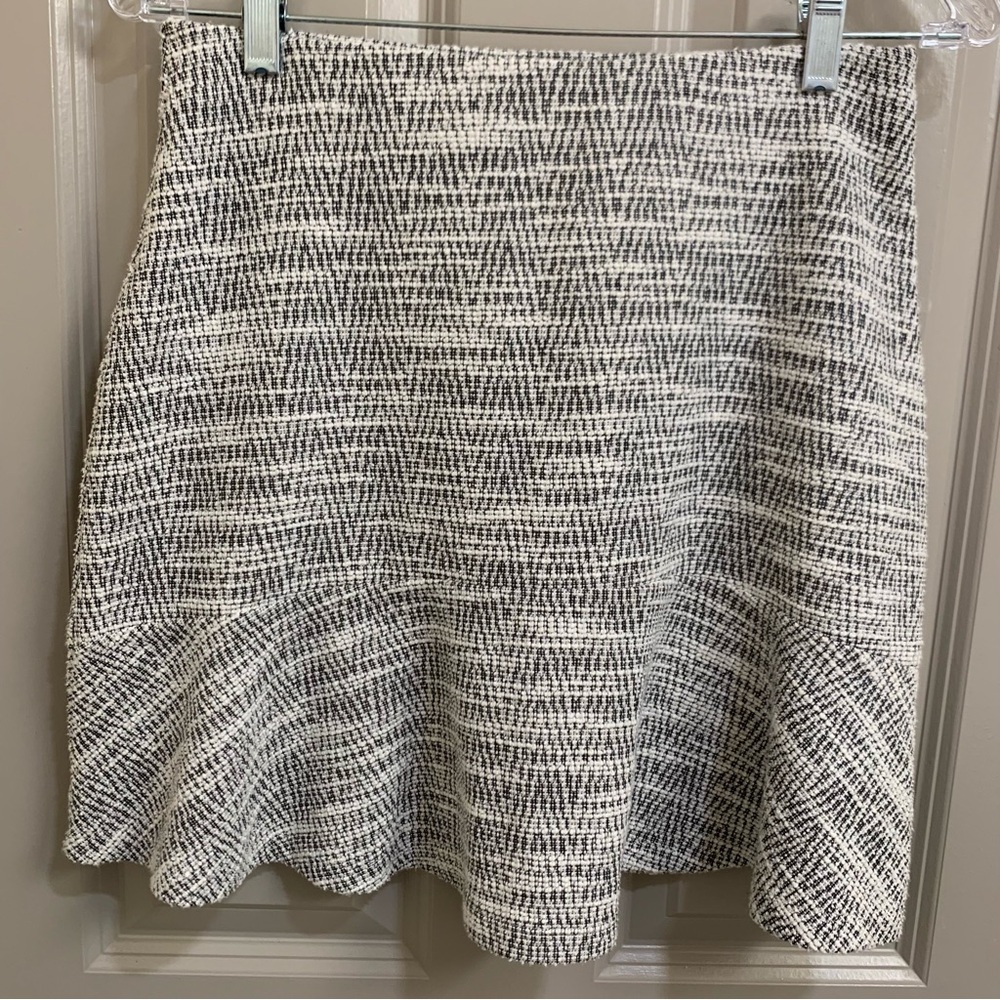 Loft Chevron Woven Mini Skirt
